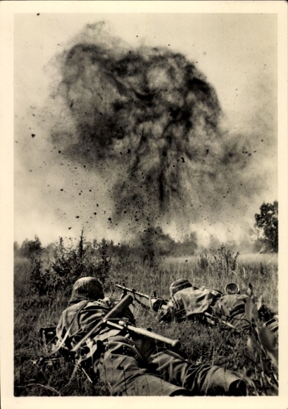 Postcard Waffen-SS, Full Cover