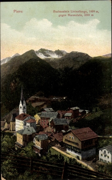 Postcard Pieve in Buchenstein Livinallongo del Col di Lana Veneto, Buchenstein Livinallongo, 1469 m, g