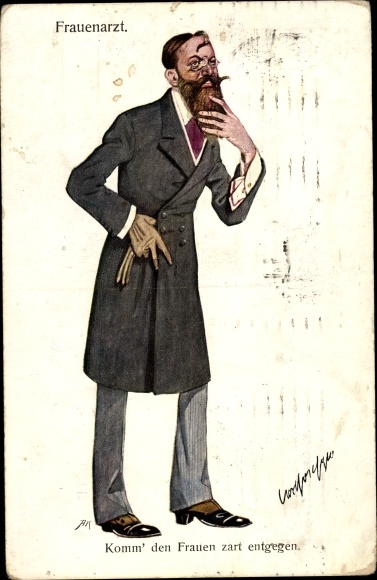 Artist PC Josef, Carl, gynecologist, come towards the women tenderly