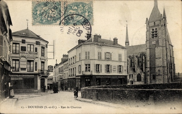 CPA Dourdan-Essonne, Rue de Chartres
