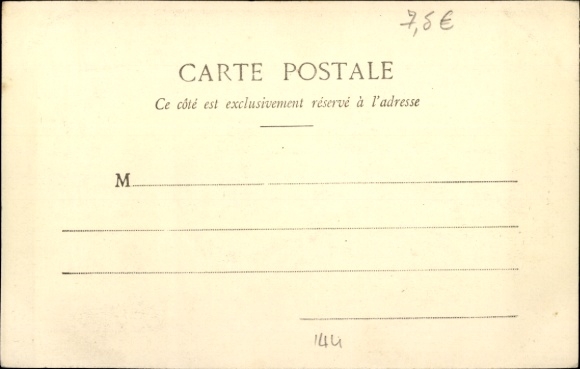 Postcard Vannes Morbihan, La Porte Prison, architecture, street scene, shops