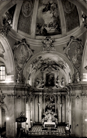 Ak Büren in Westfalen, jezuïetenkerk, interieur
