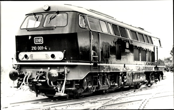 Foto Ak Fotograf Carl Bellingrodt, Deutsche Eisenbahn, Lokomotive Nr. 210 001-4