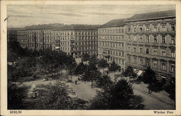 Ak Berlin Spandau, Wörther Platz