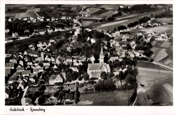 Ak Sulzbach Rosenberg Fränkische Alb Oberpfalz, Fliegeraufnahme