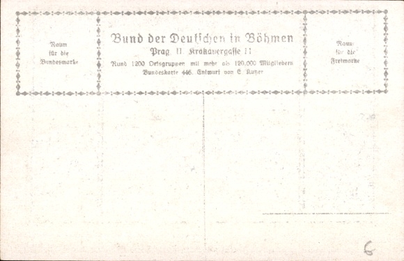 Artist Postcard Goethe, Faust, Quote, Do you pray for your mother's soul?, League of Germans in Bohemia