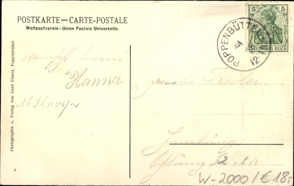 Postcard Hamburg Wandsbek Poppenbüttel, Gasthaus zur Schleuse