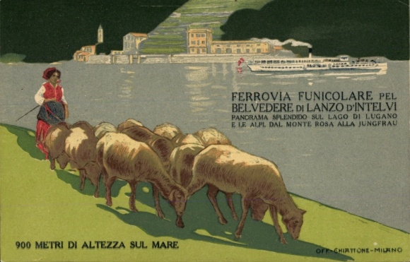 KP Ferrovia Funicolare Belvedere di Lanzo d'Intelvi, owca, parowiec