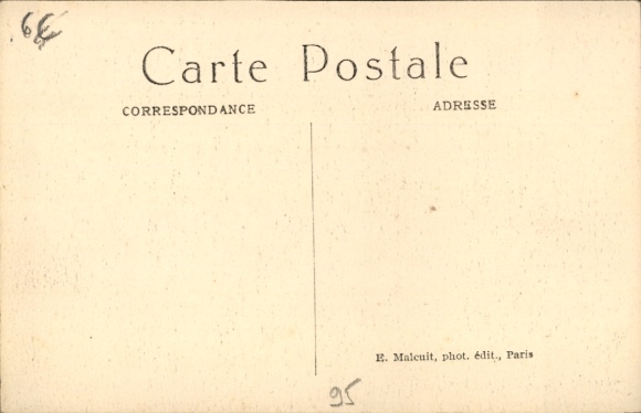 Postcard Chaponval Auvers sur Oise Val d'Oise, the New Railway Bridge