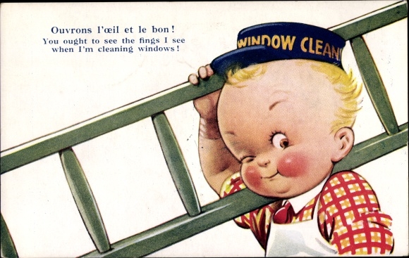 Ak Ouvrons l'oeil et le bon, Window Cleaner, Fensterputzer
