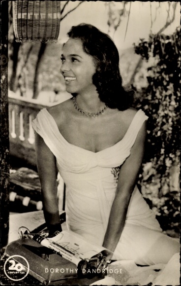 Postcard actress Dorothy Dandridge, portrait, film Hot Earth