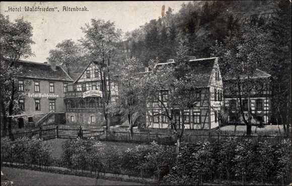 Postcard Altenbrak Thale im Harz, Hotel Waldfrieden