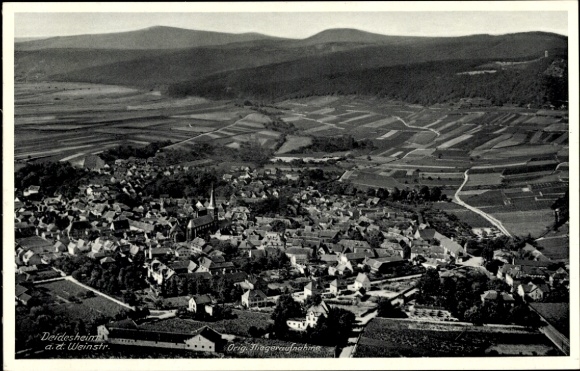 Postcard Deidesheim Pfalz, general view of the city, aerial photograph