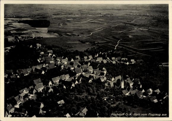 Ansichtkaart Hochdorf (bij Horb) Nagold in het Zwarte Woud, luchtfoto