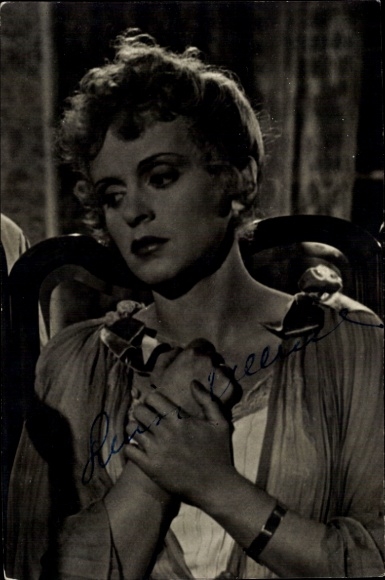 Foto Schauspielerin Luise Which, Portrait, Autogramm