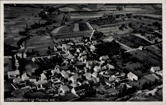 Postcard Oberhohenried Haßfurt Unterfranken, aerial photograph