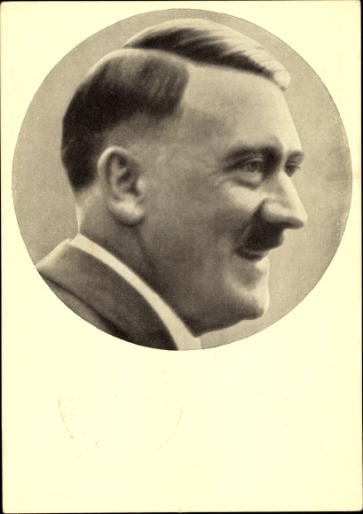 Postcard Führer and Reich Chancellor Adolf Hitler, portrait, Men of the Time No. 91