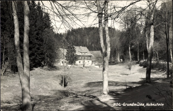 Ak Hohnstein Sächsische Schweiz, HOG Grundmühle