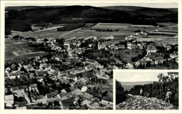 Ansichtkaart Otzenhausen Nonnweiler, Ringwall, luchtfoto