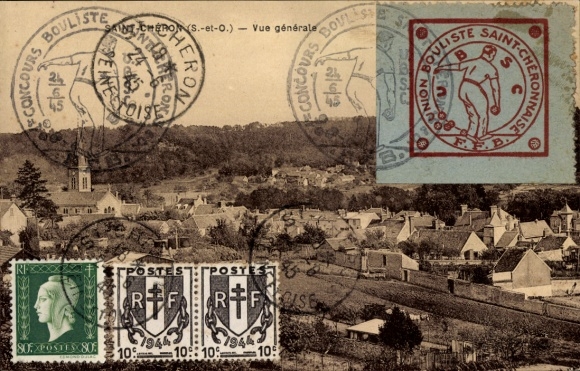 Ansichtkaart Saint Chéron Essonne, algemeen beeld