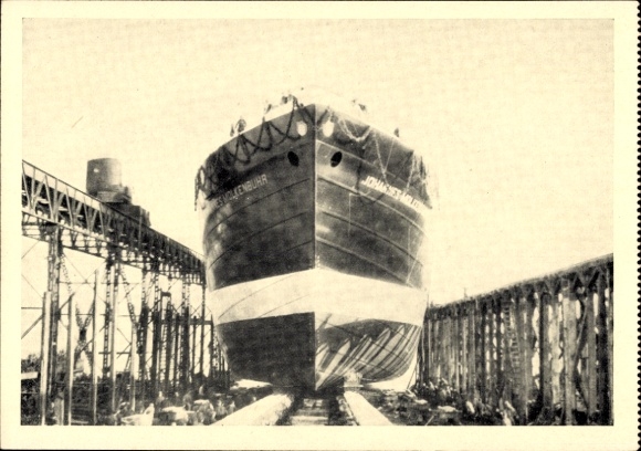Picture of the fast freighter Johannes Moltenbuhr, launched on 14 January 1936
