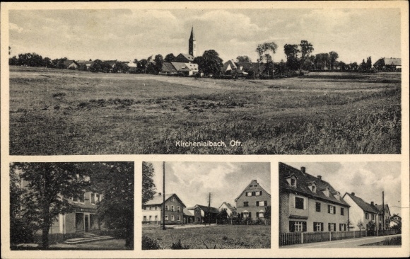 Postcard Kirchenlaibach Speichersdorf in Upper Franconia, view of the place