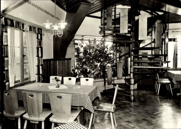 Postcard Groß Stieten in the district of Wismar, Inn Mecklenburger Mühle, Mühlenstube