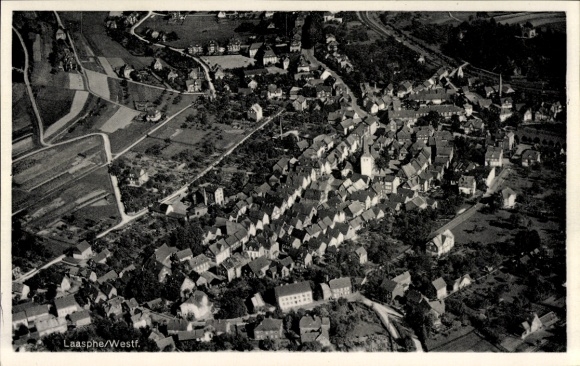 Ak Bad Laasphe in Westfalen, luchtfoto