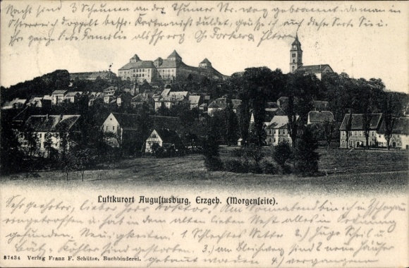 Ak Augustusburg im Erzgebirge, Gesamtansicht