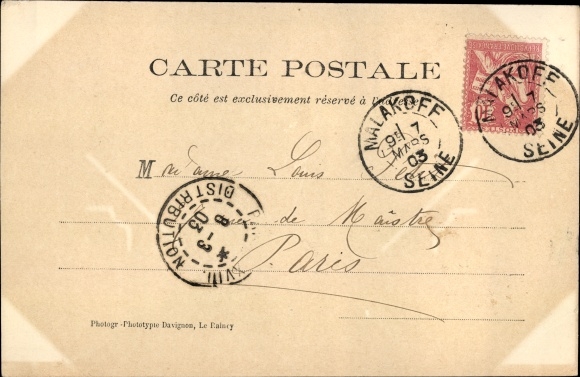 Postcard Malakoff Hauts de Seine, The Schools, The Bandstand
