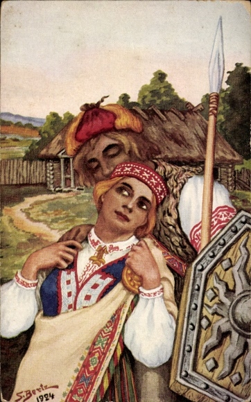 Artist CPA Bertz, S., Les Adieux