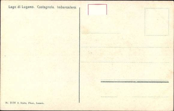KP Castagnola Cassarate Lugano Kt Ticino, Imbarcadero