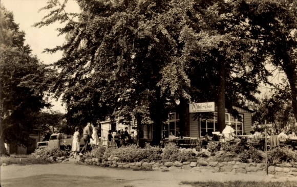 Postcard Seelust Plau am See Mecklenburg, Milk Bar