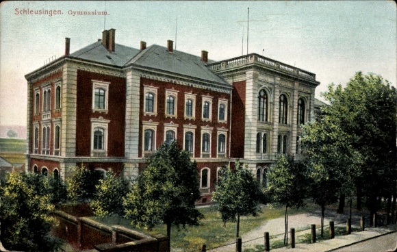Ak Schleusingen in Thüringen, Gymnasium