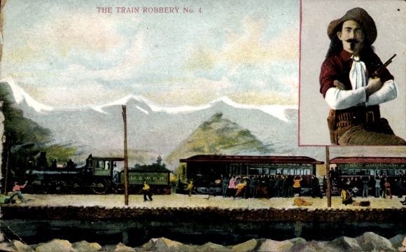 Postcard mail train robbery, railway robbery