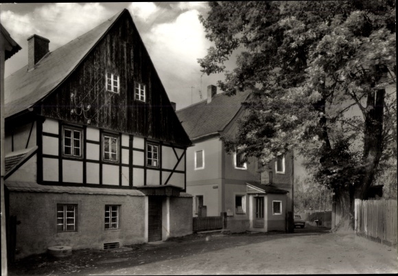 Ak Höfgen Grimma in Sachsen, Technische Schauanlage Wassermühle u. Gaststätte Zur Wassermühle
