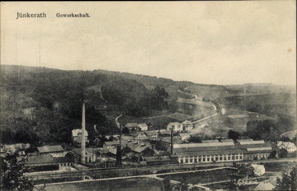 Postcard Jünkerath in the Eifel, trade union