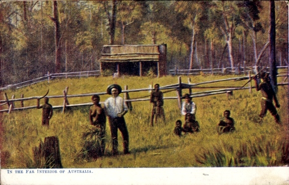 Ak Australien, Im fernen Landesinneren