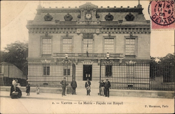 Postcard Vanves Hauts de Seine, The Town Hall