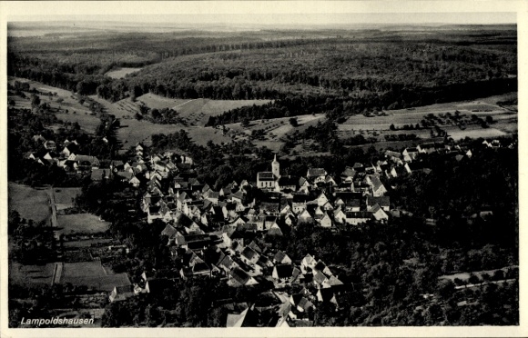 Ak Lampoldshausen Hardthausen am Kocher, Luftaufnahme