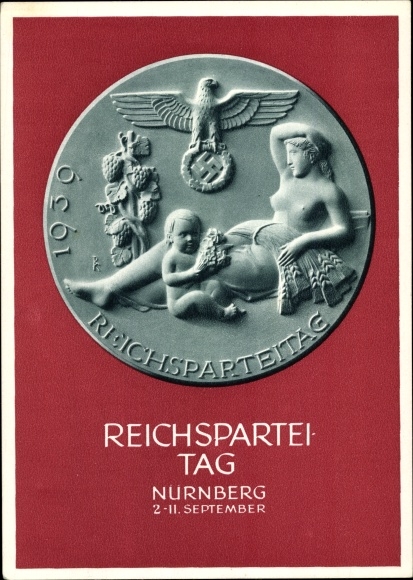Ganzsachen Ak Nürnberg, Reichsparteitag 1939, Reichsparteitag des Friedens