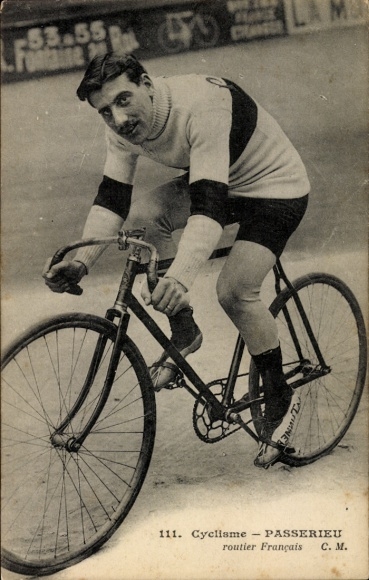 Ak wielrennen, wielrenner Passerieu, Franse wielrenner