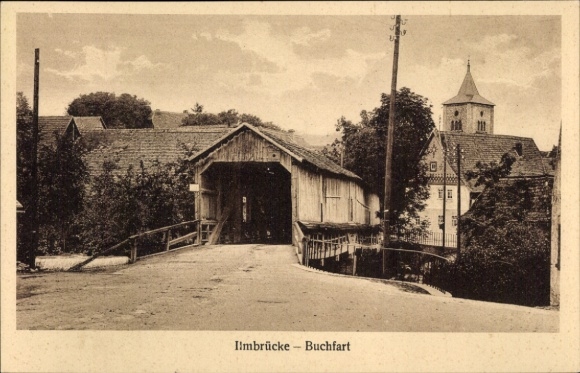 Postcard Buchfart Weimarer Land, Ilmbrücke