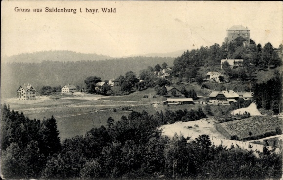 Ansichtkaart Saldenburg Neder-Beieren, panorama