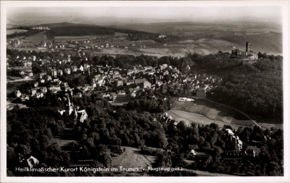 Ak Königstein im Taunus, Fliegeraufnahme