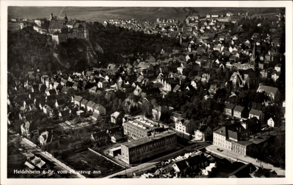 Ak Heidenheim an der Brenz Württemberg, Luftaufnahme