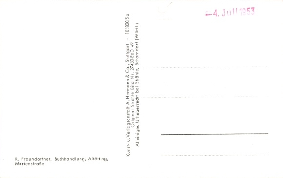Postcard Altötting in Upper Bavaria, aerial photograph