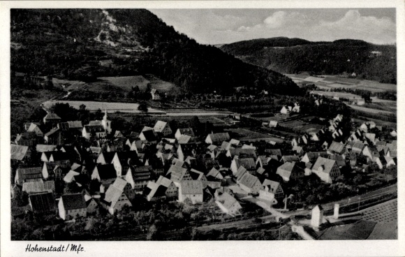 Ak Hohenstadt Pommelsbrunn Mittelfranken, Fliegeraufnahme