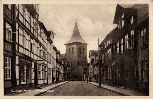 Postcard Lüchow im Wendland, Kirchstraße