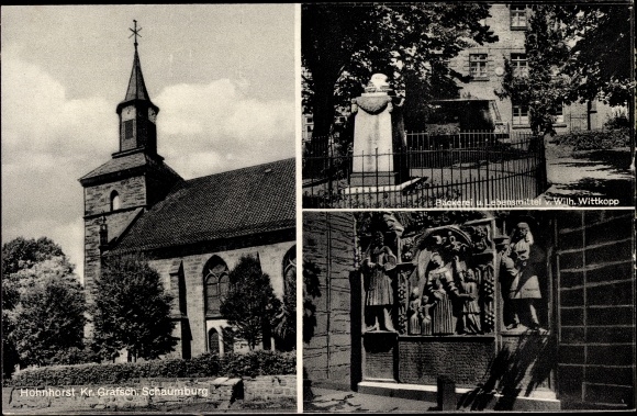 Postcard Hohnhorst Eldingen in Lower Saxony, Schaumburg, bakery